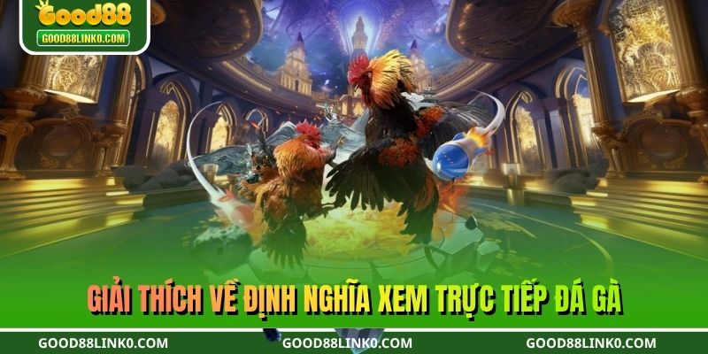 Giải thích về định nghĩa xem trực tiếp đá gà